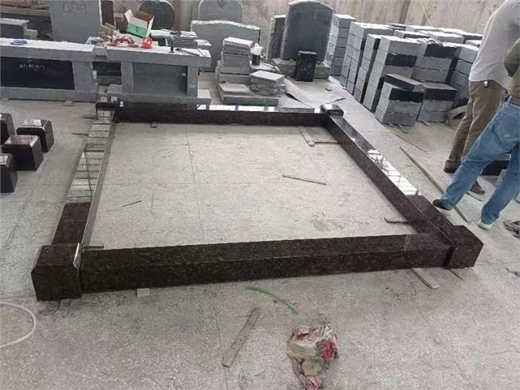 Tan Brown Granite Tombstones